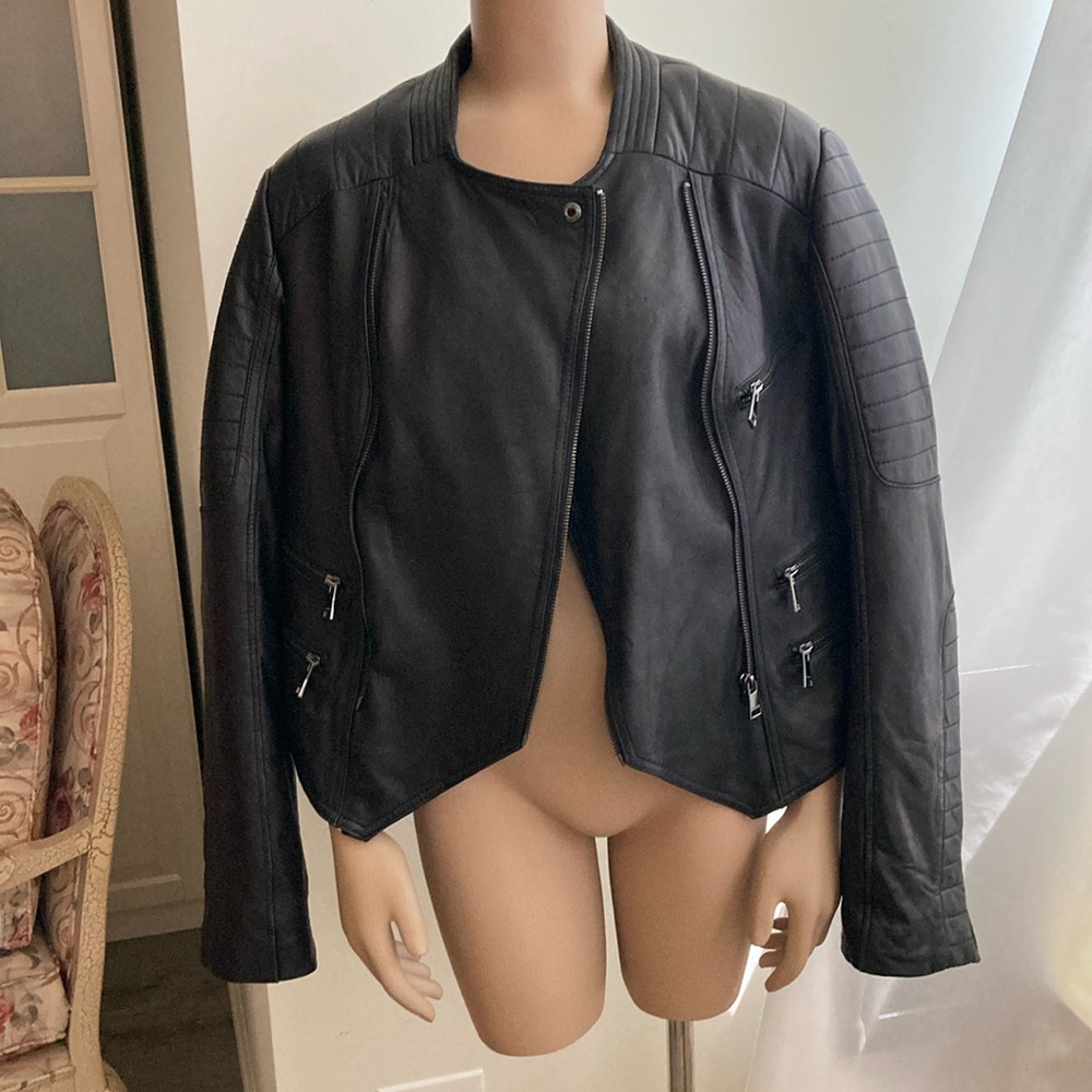 BEBE motorcycle leather jacket
